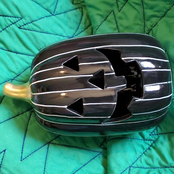 Target Other - Bullseye Playground Black Ceramic Pumpkin